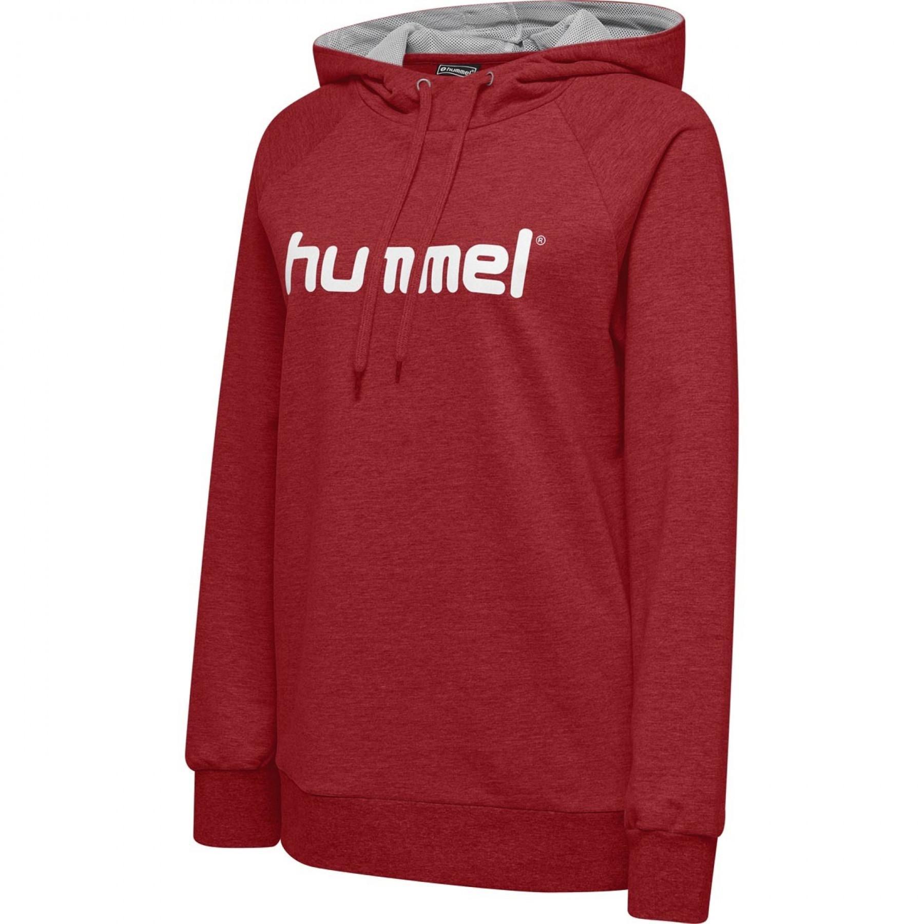 Camisola com capuz feminino Hummel Cotton Logo