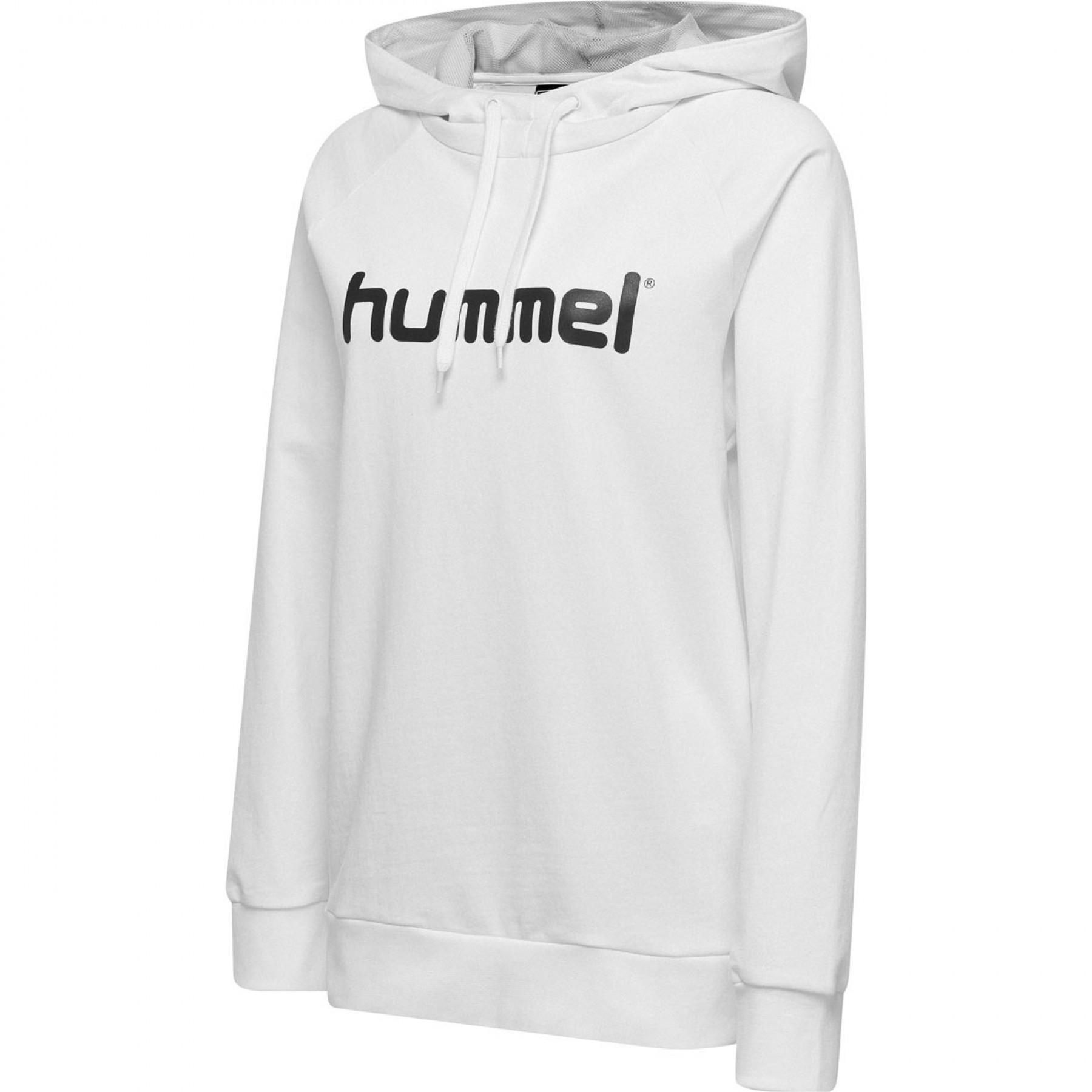 Camisola com capuz feminino Hummel Cotton Logo