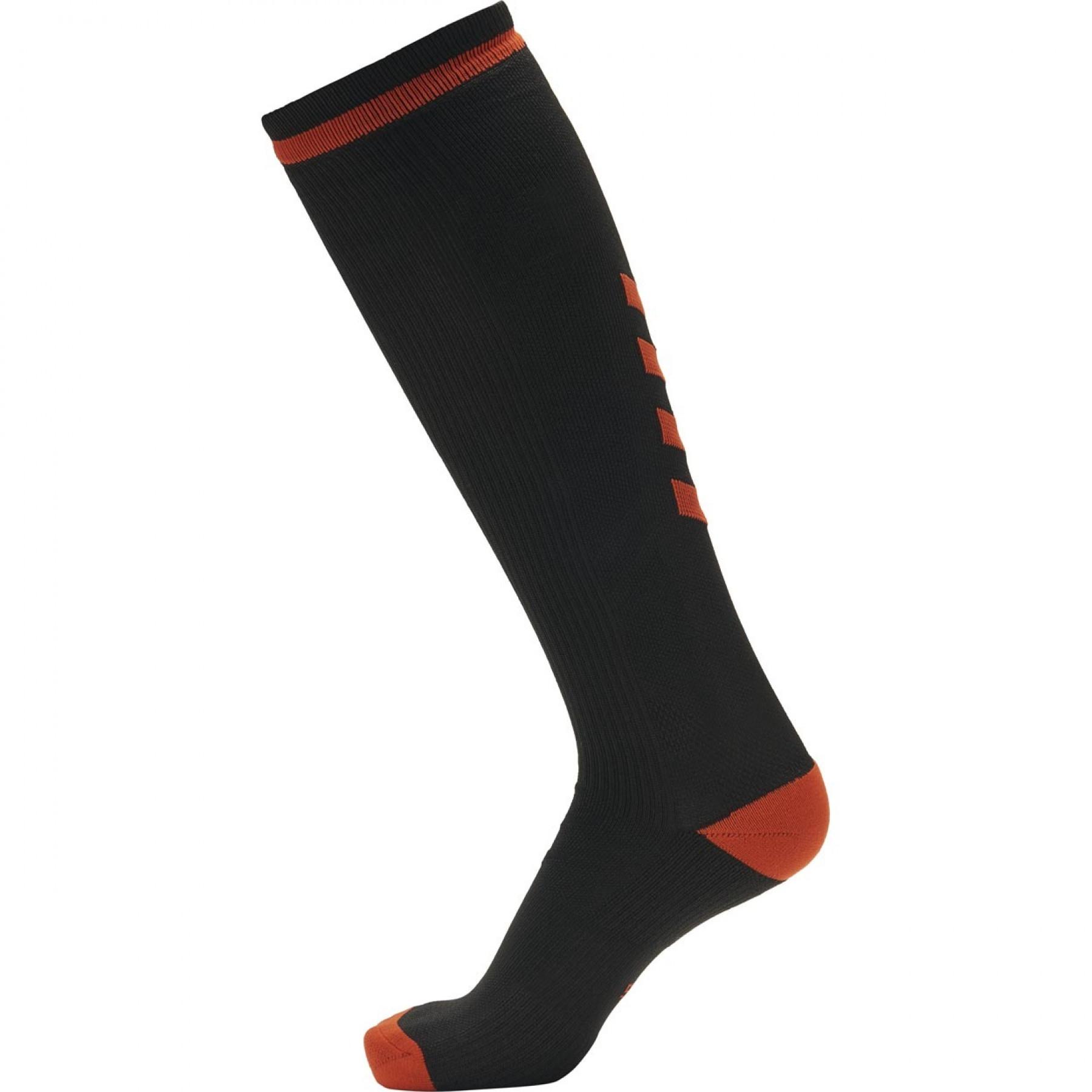 Conjunto de 3 pares de meias escuras Hummel Elite Indoor high (coloris au choix)