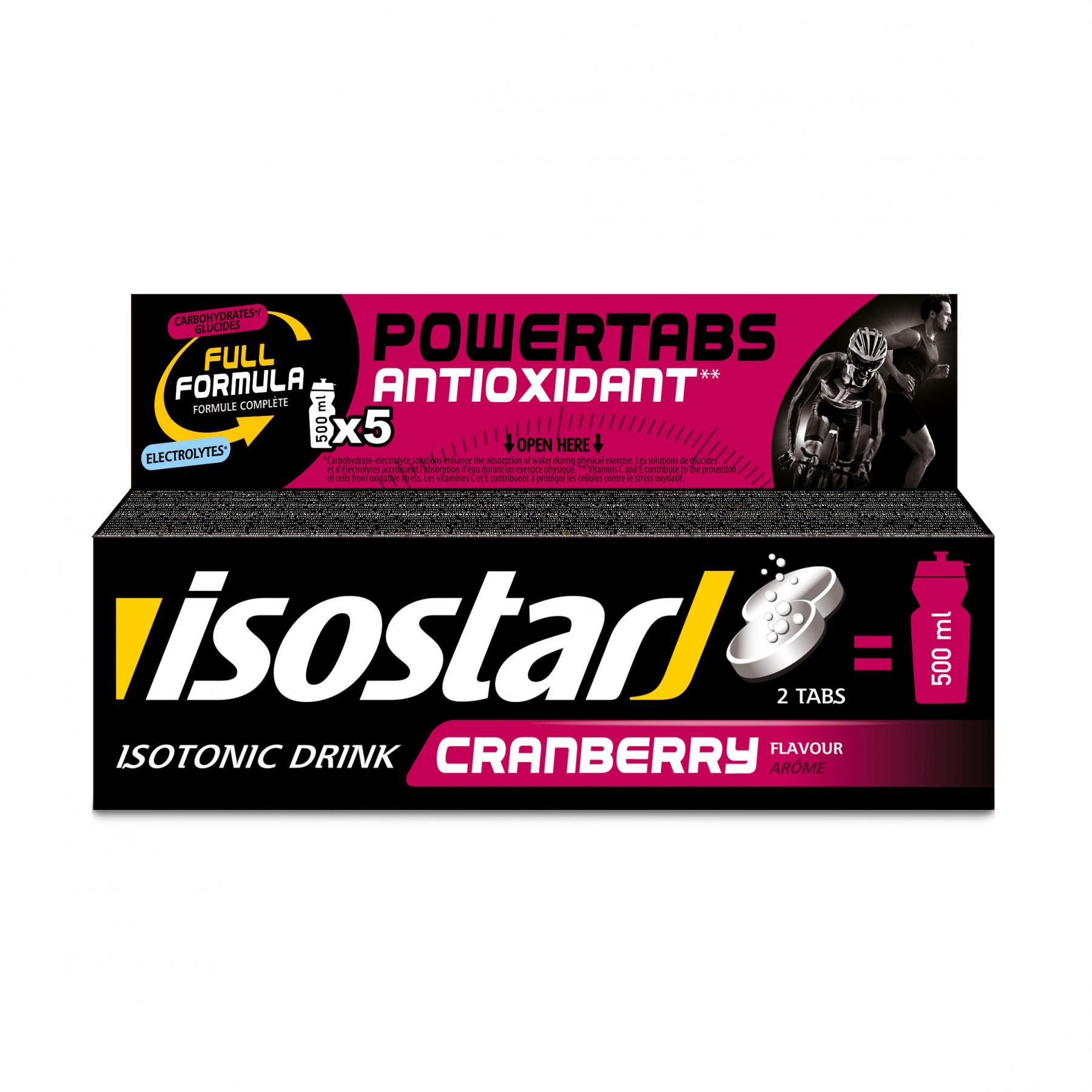 Comprimidos Isostar Powertabs Fast Hydration cranberry (12 tubes)