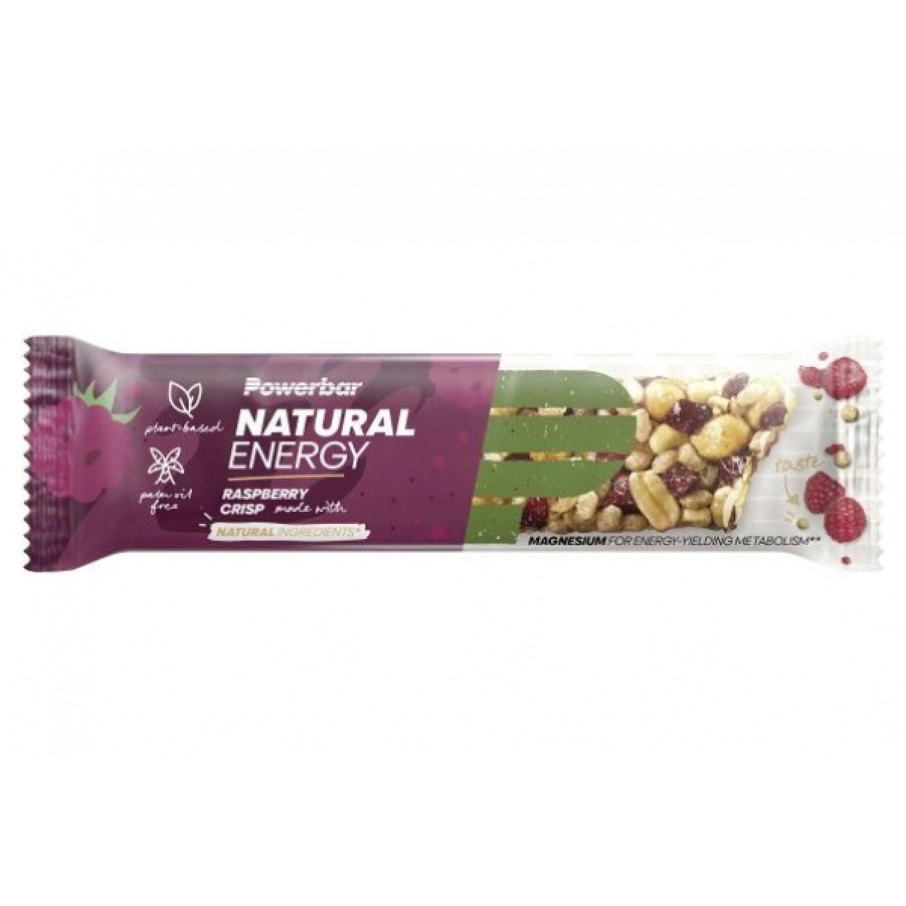 Lote de 24 bares PowerBar Natural Energy Cereals - Raspberry Crisp