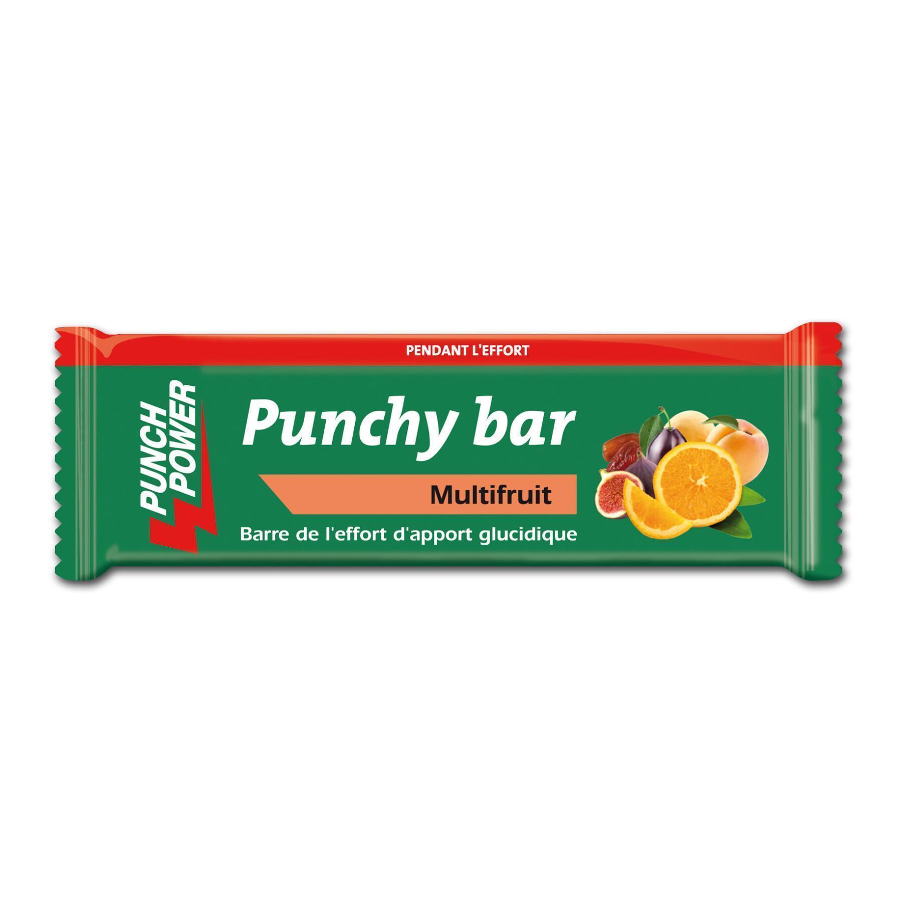Mostrar 40 barras de energia Punch Power Punchybar Multifruit