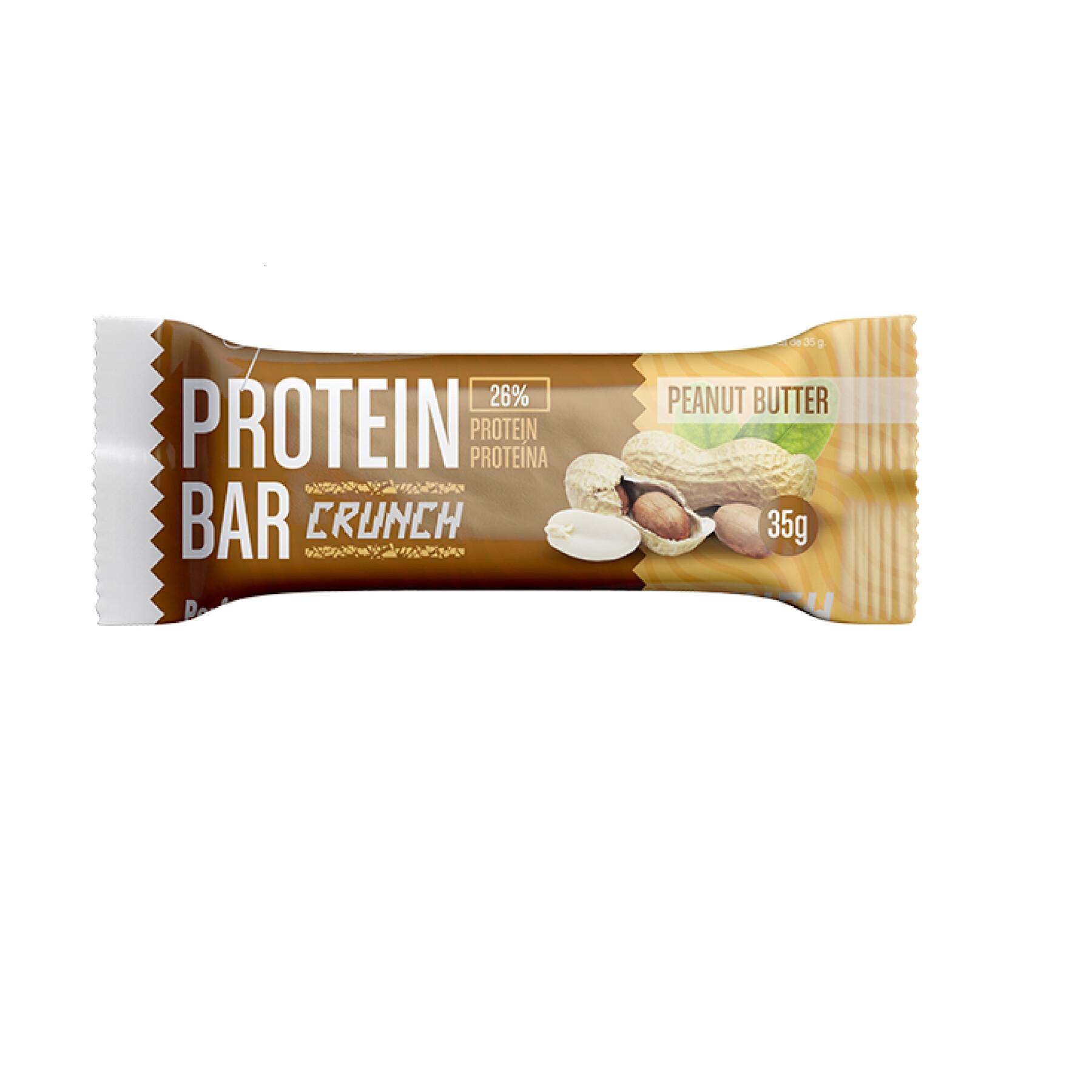 Caixa de 24 barras nutricionais Gen Professional Bargen Pro Crunch Arachide