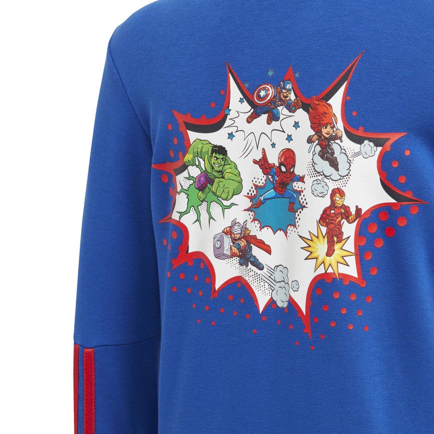 Jaqueta com fecho éclair para crianças adidas Superhero Adventures Cover-Up