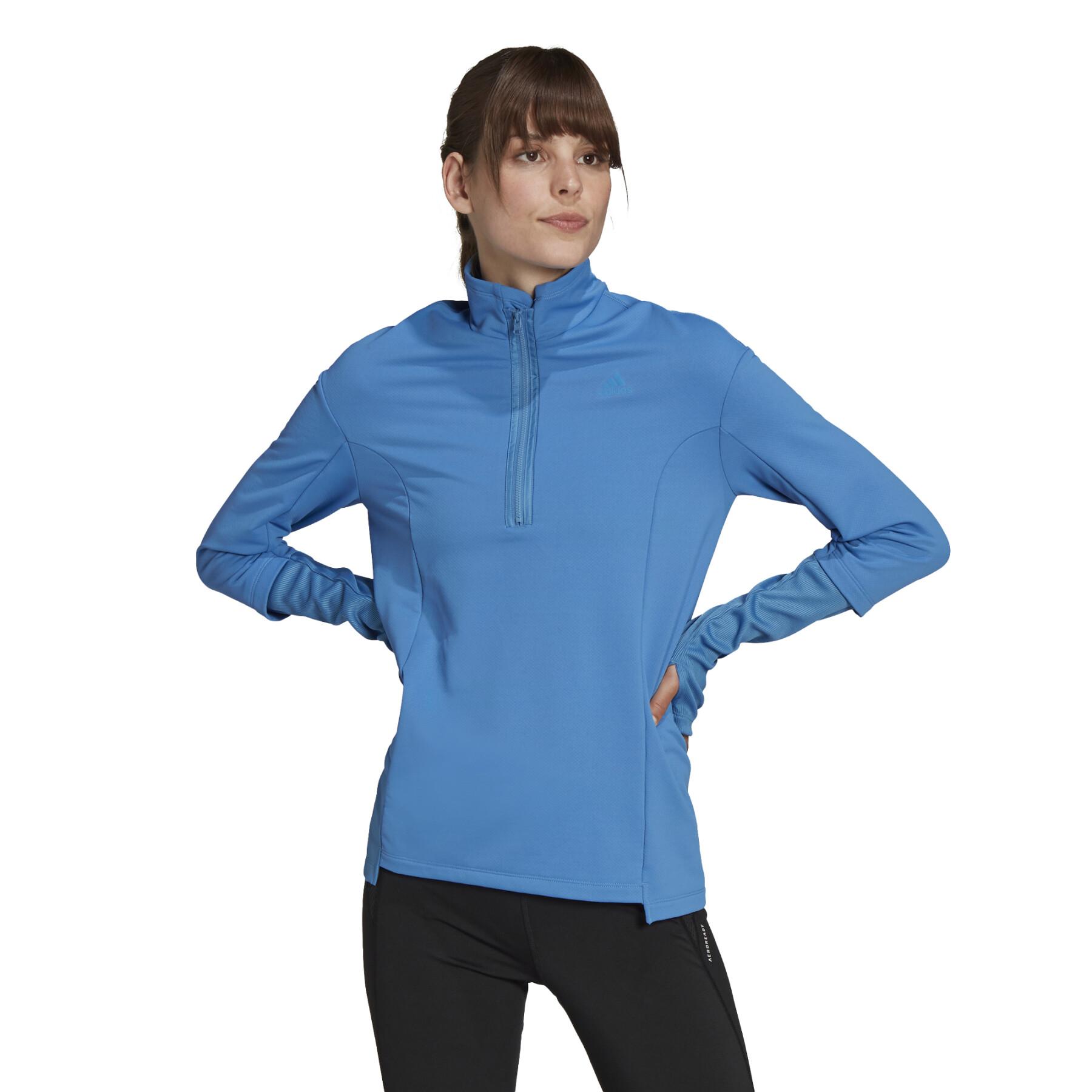 Mulher de camisola adidas COLD.RDY Running Cover-Up