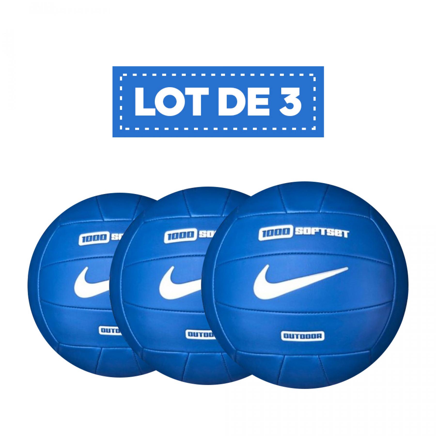 Conjunto de 3 balões Nike 1000 softset outdoor orange