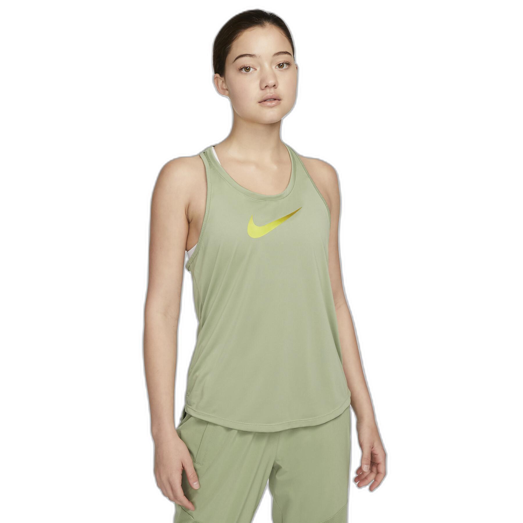 Tampo do tanque feminino Nike One Dri-FIT Swoosh HBR - Vestuário running -  Running - Manutenção física