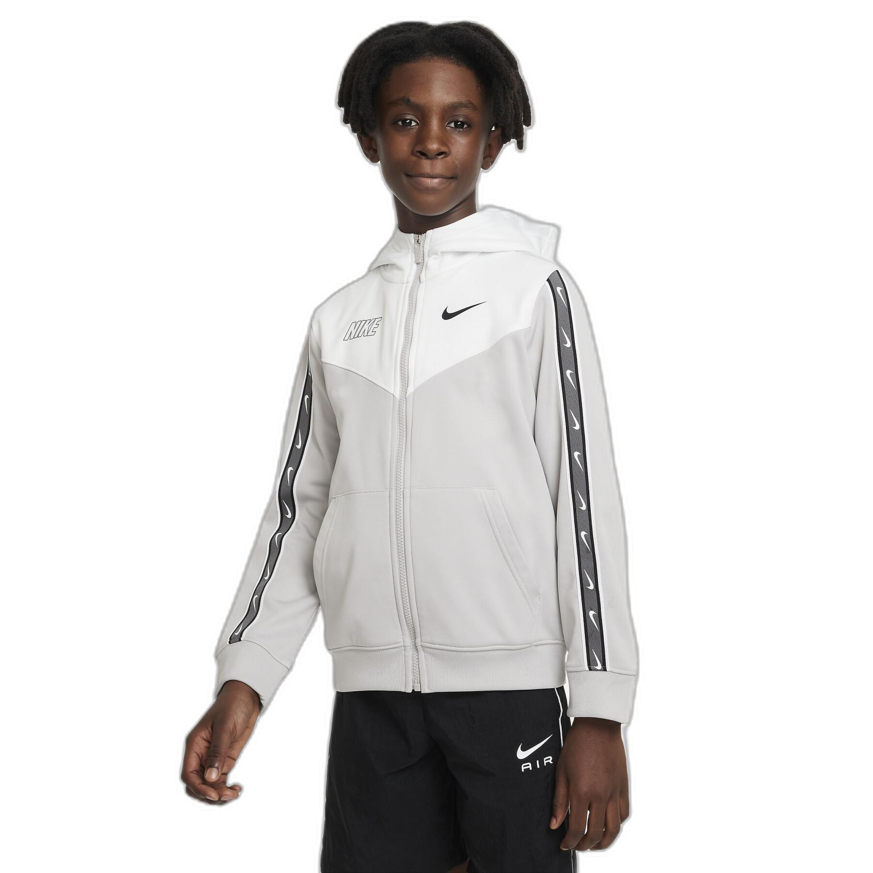Sweatshirt capuz com fecho éclair para crianças Nike Repeat Polyknit