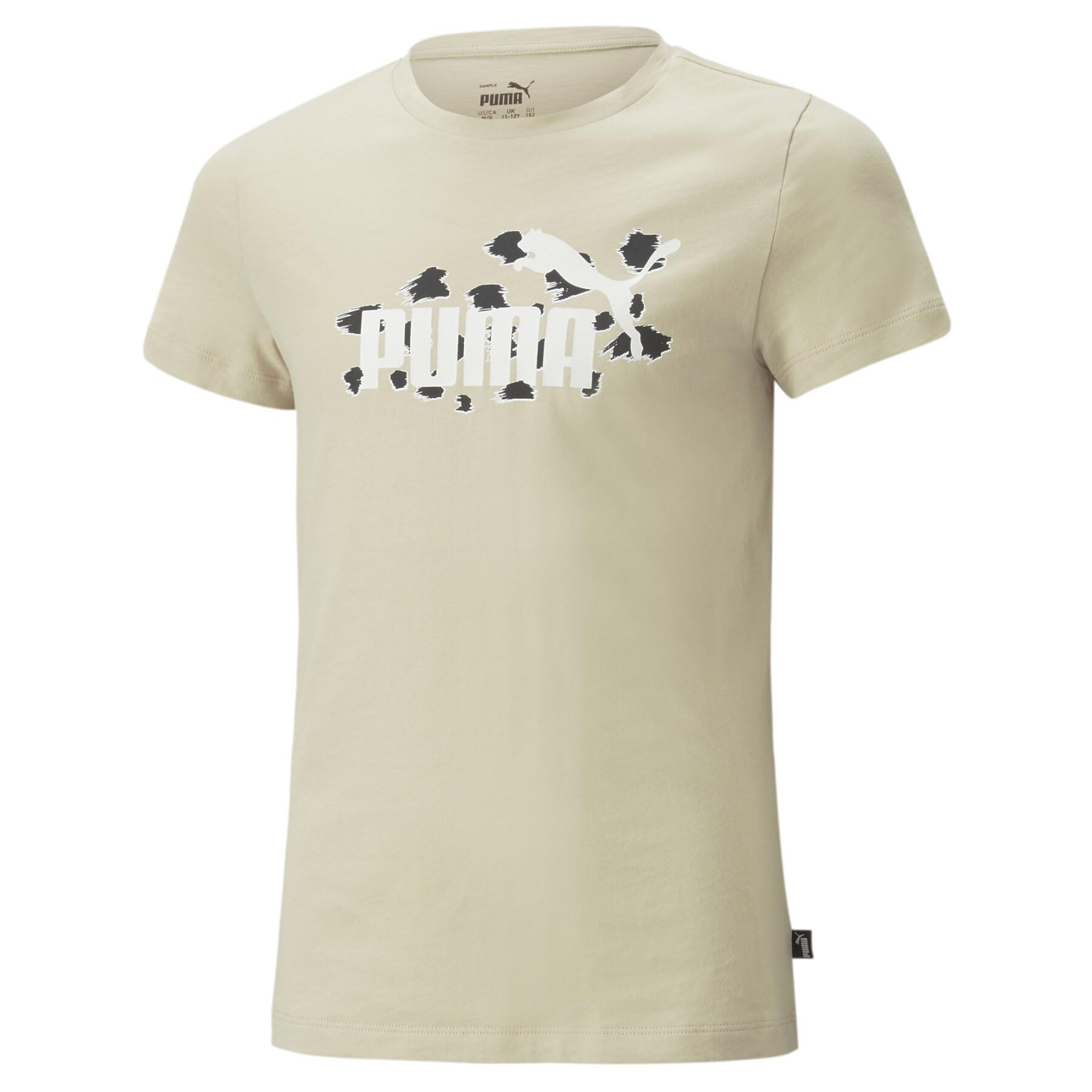 T-shirt de rapariga com estampas de animais Puma ESS+