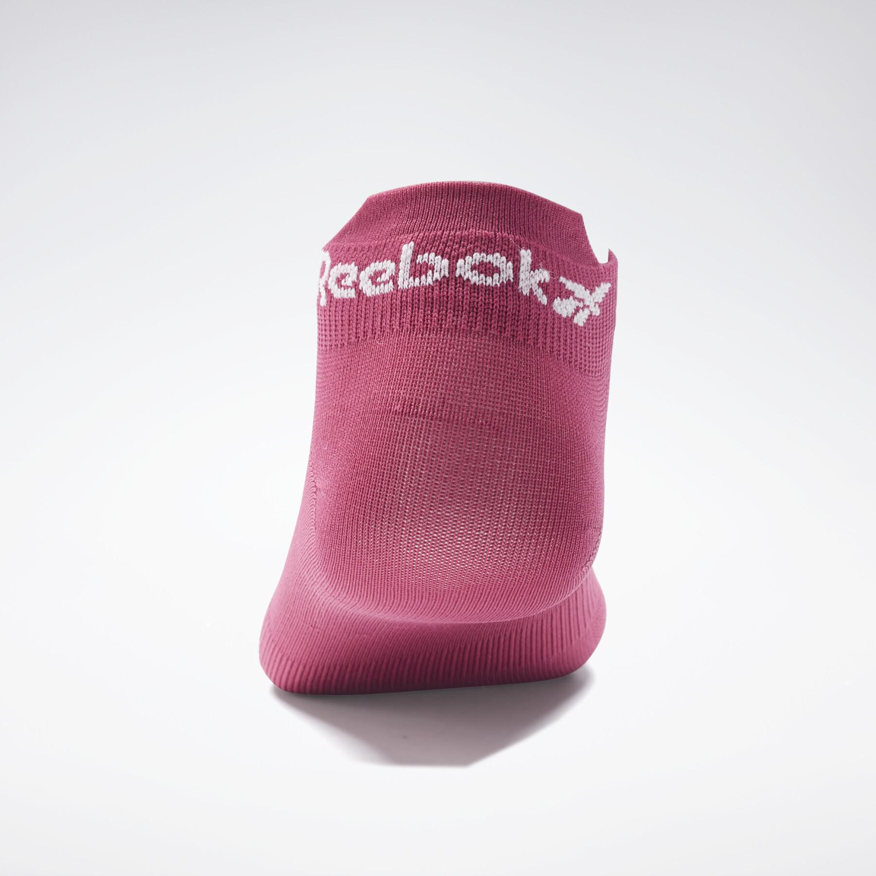 Pacote de 3 pares de meias baixas para mulheres Reebok One Series