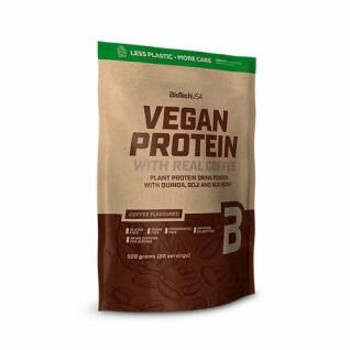 Pacote de 10 sacos de proteína vegan Biotech USA - Café - 500g