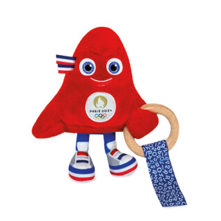 Mascote oficial chocalho jogos olímpicos paris 2024 Doudou & compagnie 17,5 cm