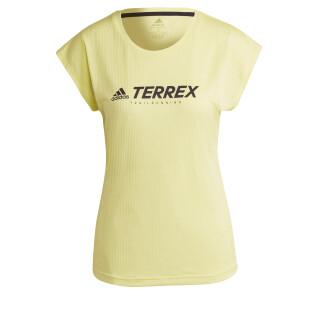 T-shirt mulher adidas Terrex Primeblue Trilho Functional Logo