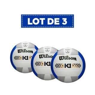 Conjunto de 3 bolas de voleibol Wilson K1 Gold