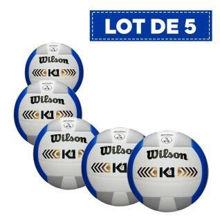 Conjunto de 5 bolas de voleibol Wilson K1 Gold [Taille 5]