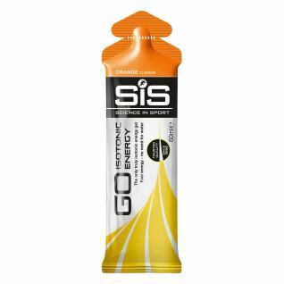 Embalagem de 30 géis energéticos Science in Sport Go Isotonic - Orange - 60 ml