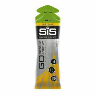 Embalagem de 30 géis energéticos Science in Sport Go Isotonic - Pomme - 60 ml