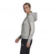 Capuz feminino adidas Essentials Linear Fleece