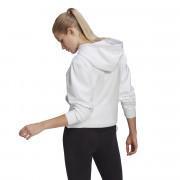 Camisola com capuz feminino adidas Sportswear Relaxed Doubleknit