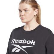 Mulher de camisa de pescoço redondo Reebok Identity Logo French Terry (Grandes tailles)