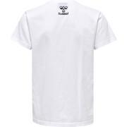 T-shirt de algodão para crianças Hummel OFF - Grid