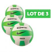 Conjunto de 3 balões Nike 1000 softset outdoor vert/blanc
